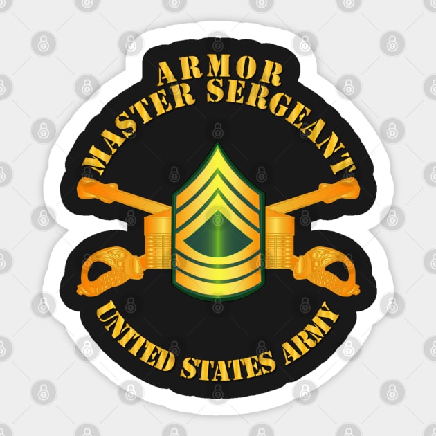 Armor - Enlisted - Master Sergeant - MSG Sticker by twix123844